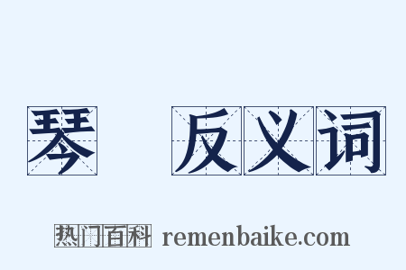 琴師反义词是什么意思的图片
